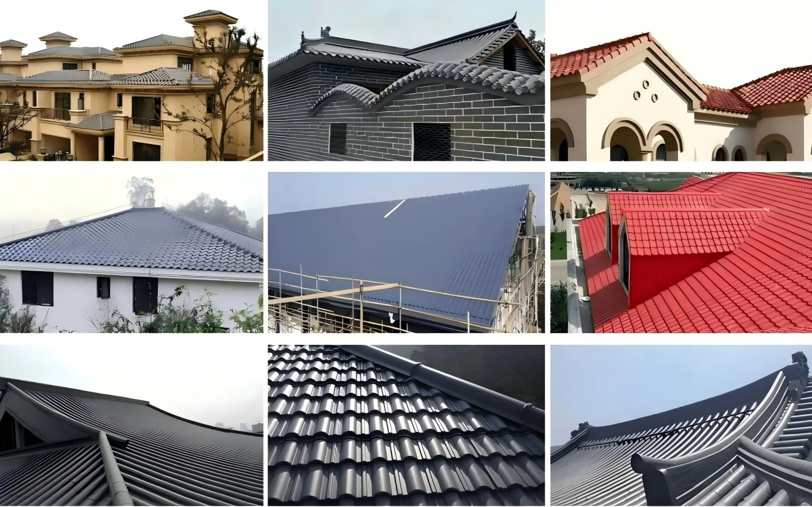 Glazed Tile Roll Forming Machine application Glazed Tile Roll Forming Machine application